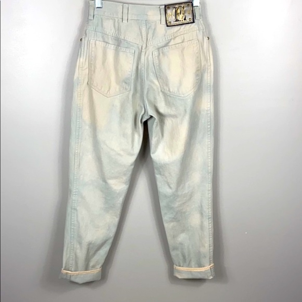 Escada Vintage hi-rise bleach dyed ankle Jeans 38